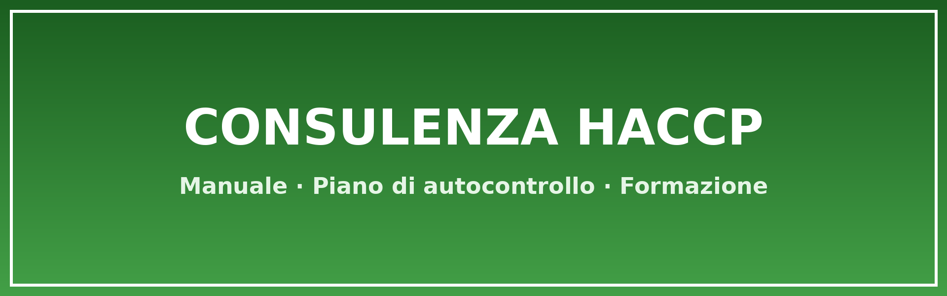 CONSULENZA HACCP